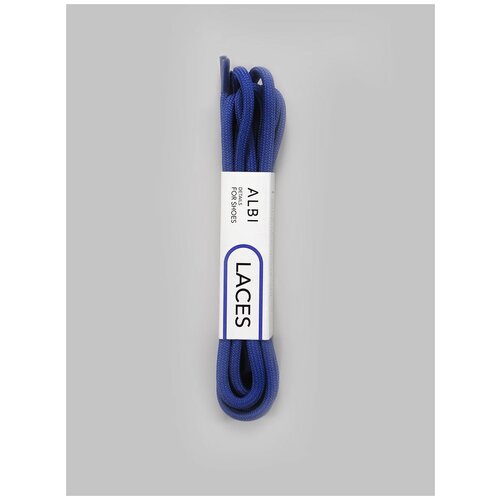 Шнурки для обуви синие круглые. 18 цветов. Одна пара. Длина шнурка 120 см. Ширина 5 мм. Не развязываются.