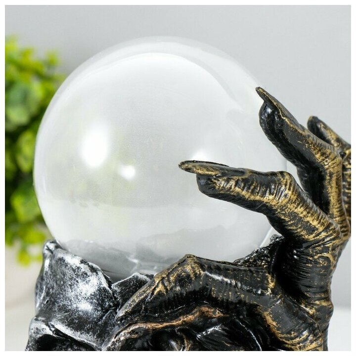 Плазменный шар полистоун "Линька" 14х12х19,5 см - фотография № 9
