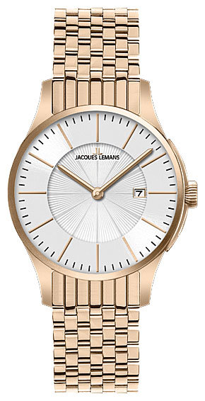 Часы австрийские наручные мужские кварцевые на браслете Jacques Lemans 1-1461M