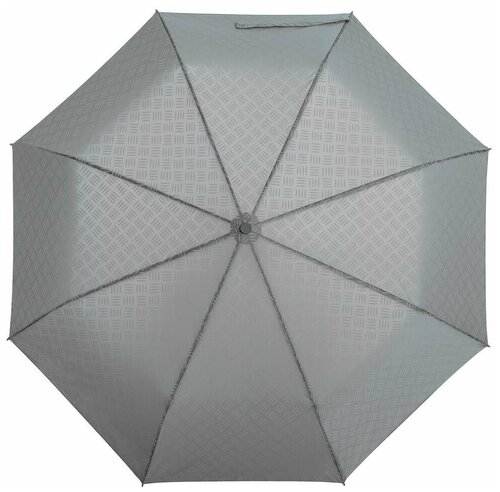 Зонт-трость Hard Work, полуавтомат, 3 сложения, купол 97 см, 8 спиц, чехол в комплекте, серый