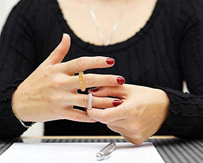 Массажное кольцо для пальцев - 5шт (серебро) - фотография № 12