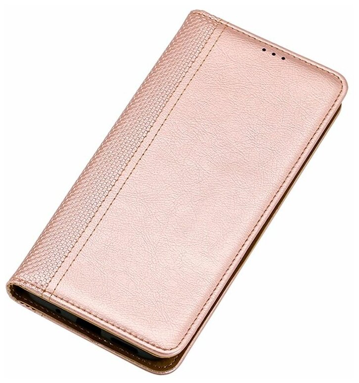 Чехол книжка для Samsung A13 4G / Самсунг А13 4G elitcase (Розовое золото)