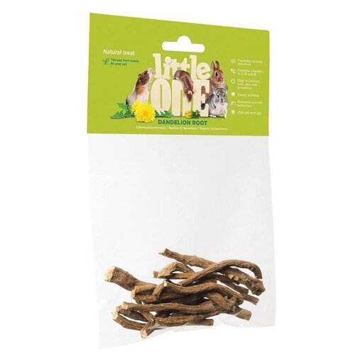 Лакомство для кроликов Little One Dandelion root, 35 г лакомство для кроликов грызунов little one snack vegetable mix 150 г