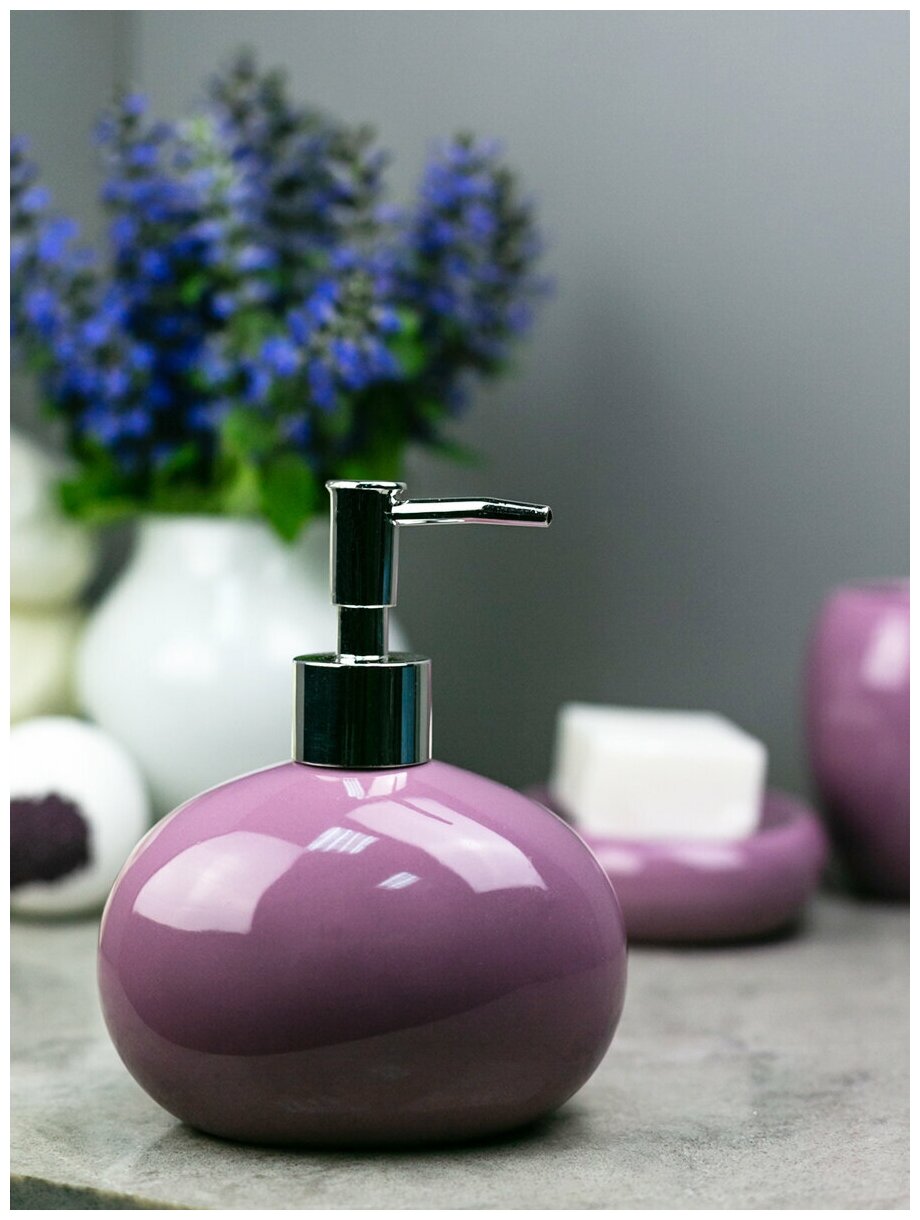 фото Дозатор для жидкого мыла Bath Plus керамика механический LILLA