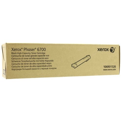 Тонер-картридж XEROX 106R01526 Black для Phaser 6700 повышенной ёмкости 5833₽