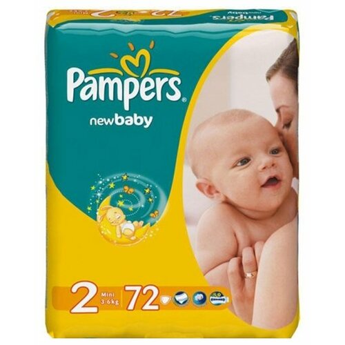 Pampers подгузники New Baby 2 (3-6 кг), 94 шт.