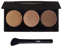 Kiss New York Professional Палетка для контурирования с кистью Contour Kit 01, light