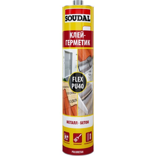 Клей-герметик Soudal Soudaflex 40 FC 300 мл. белый