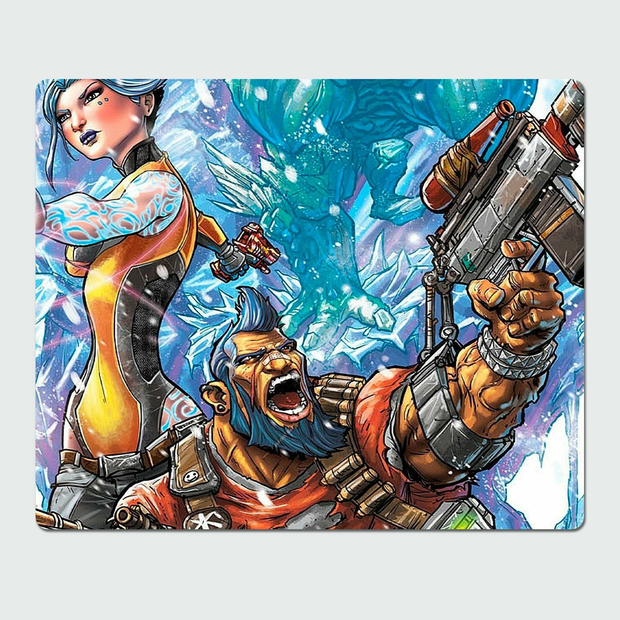 Коврик для компьютерной мышки Rocket - Borderlands, игра, 23x19 см