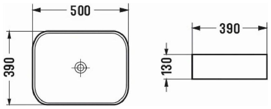 Раковина накладная Azario 50х39х13 фаянс, цвет Тёмно-серый AZ78109MDH - фотография № 5