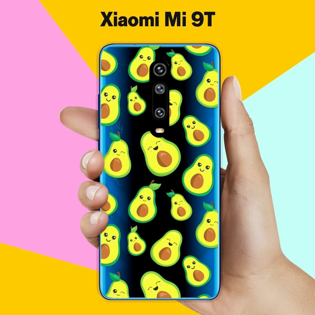 Силиконовый чехол на Xiaomi Mi 9T Узор из авокадо / для Сяоми Ми 9Т