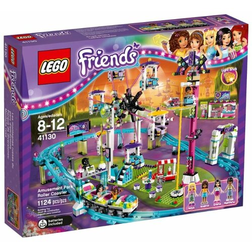 Конструктор LEGO Friends 41130 Американские горки в парке развлечений, 1124 дет. конструктор lego friends 3061 кафе в городском парке 222 дет