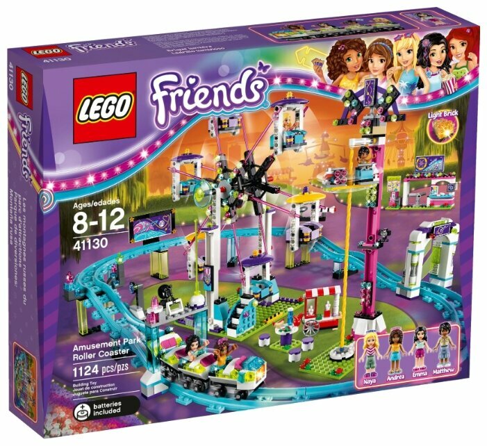 Конструктор LEGO Friends 41130 Американские горки в парке развлечений, 1124 дет.