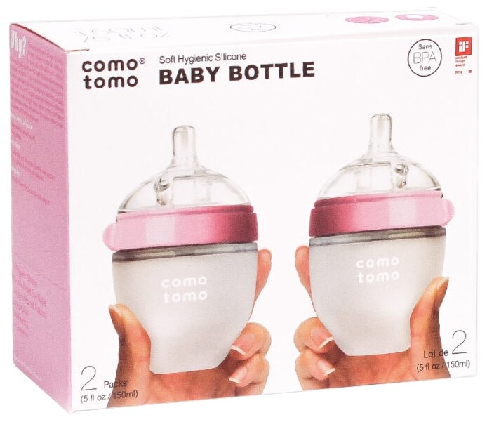 Natural Feel Baby Bottle 0-3 мес. 150 мл 2 шт. Розовый