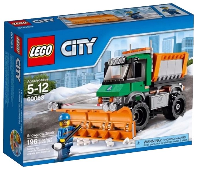 Конструктор LEGO City 60083 Снегоуборочный грузовик, 196 дет.