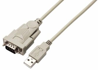 Кабель адаптер COM порт-USB Filum FL-С-UAM-DB9M 1.8 м., Win XP-10, разъемы: USB A male- DB 9 male, пакет.