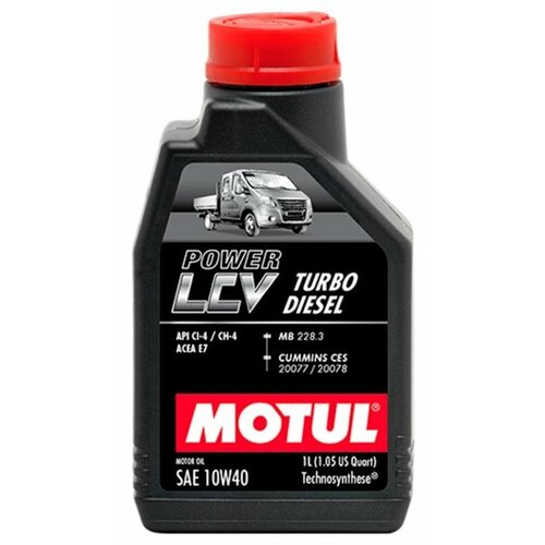 фото Полусинтетическое моторное масло motul power lcv turbo diesel 10w40, 5 л