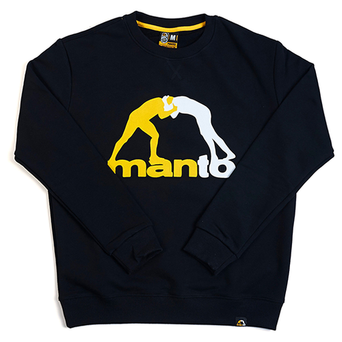 шапка manto logo emblem black one size Толстовка спортивная Manto, размер XXL, черный