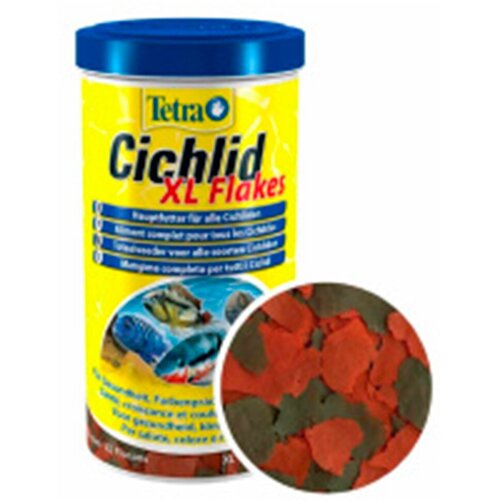 Корм для рыб Tetra cichlid xl flakes хлопья для цихлид 10л 201415