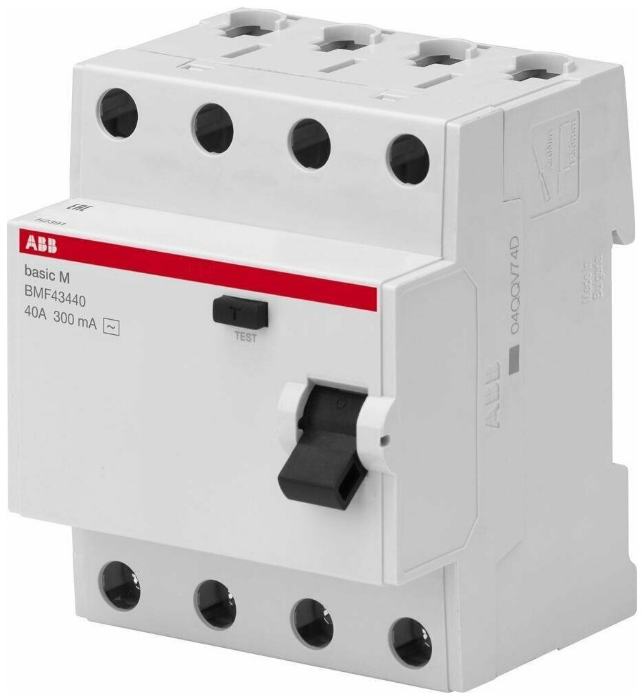 УЗО ABB Basic M 4P 25А 30мА класс AC