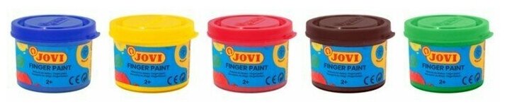 Набор для творчества Jovi Краски рисование руками 5цветов - фото №17