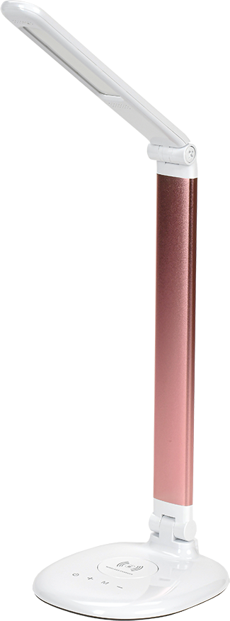 LIGHTING Светильник светодиодный настольный 2010 7Вт на подставке QI-заряд розовый IEK - фотография № 5