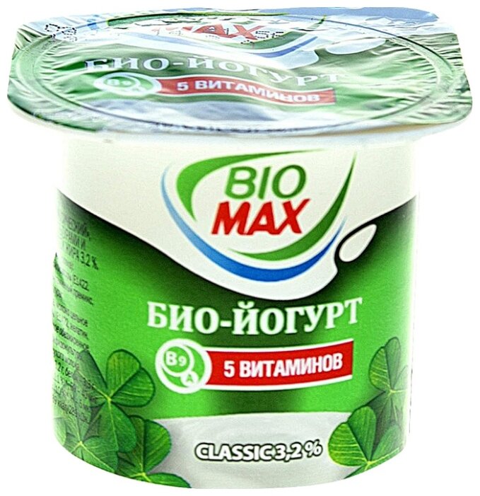 Йогурт Biomax витаминов классический 3.2%, 125 г