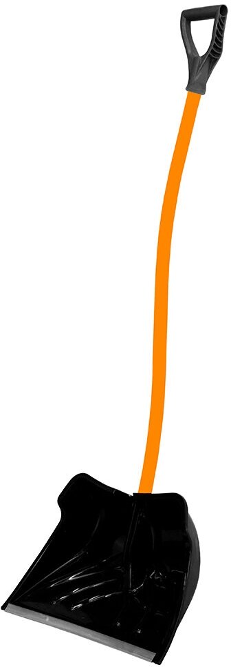Лопата снеговая Павловская Заря полипропилен с алюминиевым черенком 1350х325 мм (156511)