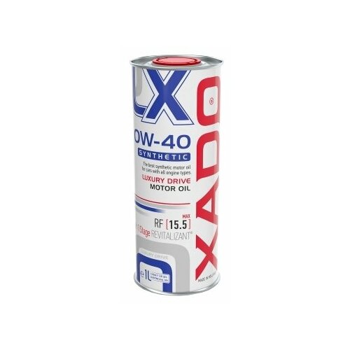 фото Синтетическое моторное масло xado luxury drive 0w-40 synthetic, 1 л