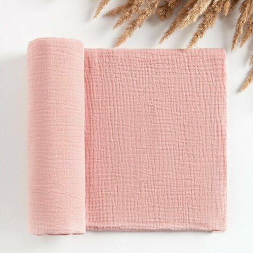 Пелёнка муслиновая Rose 135х100см двухслойная 100 хлопок 1920₽