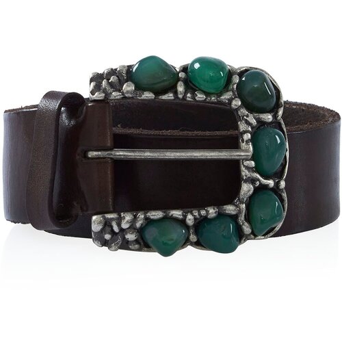 фото Кожаный ремень p.a.r.o.s.h. silvabeltd040157 коричневый+зеленый m