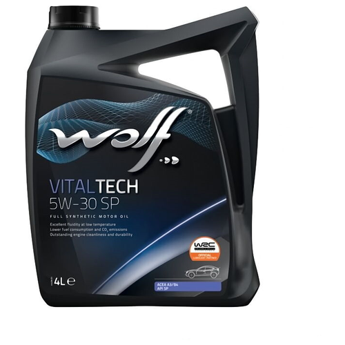 Моторное масло Wolf VitalTech SP 5W30 синтетическое 4л