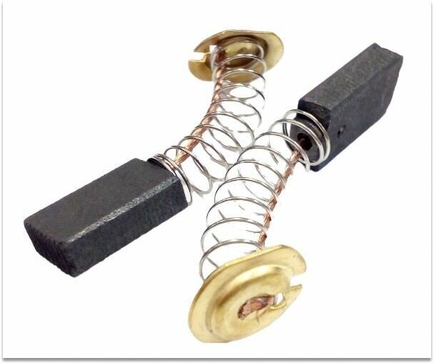 Щетки угольные 5*11*16,5мм(2шт) пружина, пятак — фото 1