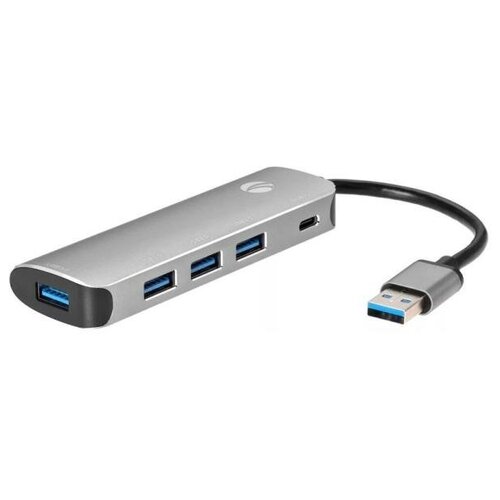 Адаптер концентратор USB 31 Type-A -- 4 USB30 Alum Shell HUB PD VCOM 294000₽