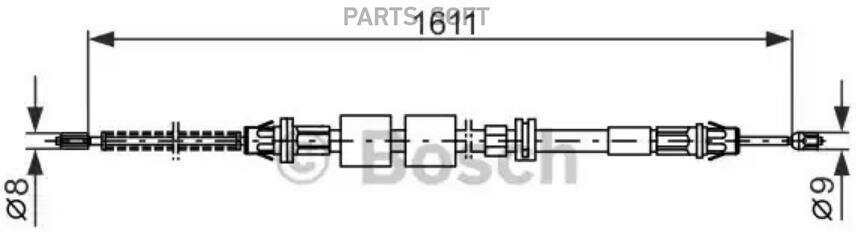 BOSCH 1987477521 Торс ручного тормоза Ford Fiesta Mondeo I.II