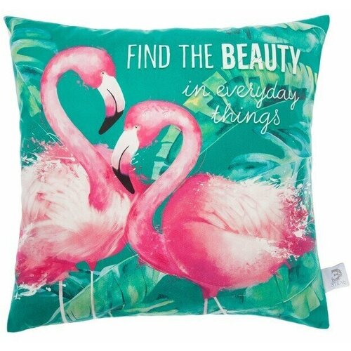 Наволочка декоративная Flamingo 40х40 см 100 пэ велюр 960₽
