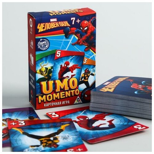 Настольная игра UMO momento. Человек-паук, MARVEL карточная игра umo momento синий трактор