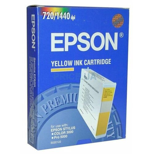 Epson C13S020122, 2100 стр, желтый картридж epson c13s050316 5000 стр желтый