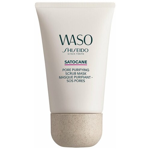 SHISEIDO Маска-скраб для глубокого очищения пор WASO Satocane pore purifying scrub mask средства для умывания shiseido маска пленка для глубокого очищения кожи waso