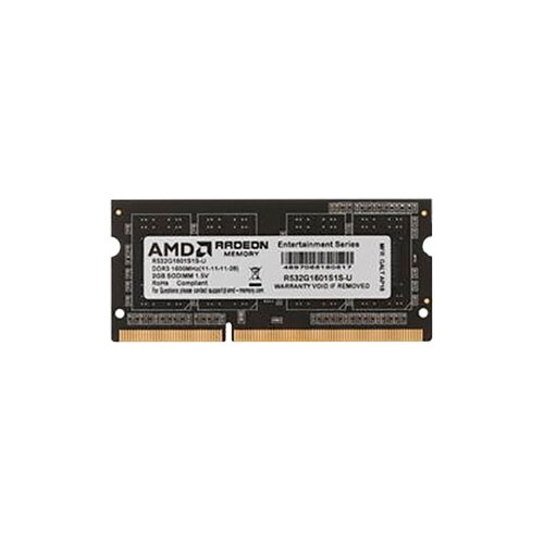 Оперативная память AMD 2 ГБ DDR3 1600 МГц SODIMM CL11 R532G1601S1S-U