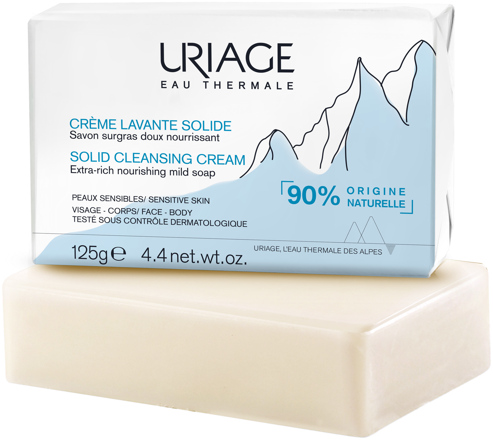 Мыло Uriage Solid Cleansing Cream Soap 125 г