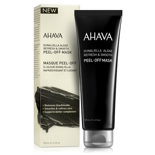 фото Ahava dunaliella algae refresh&smooth peel-off mask маска-пленка для обновления и выравнивания тона кожи, 125 мл