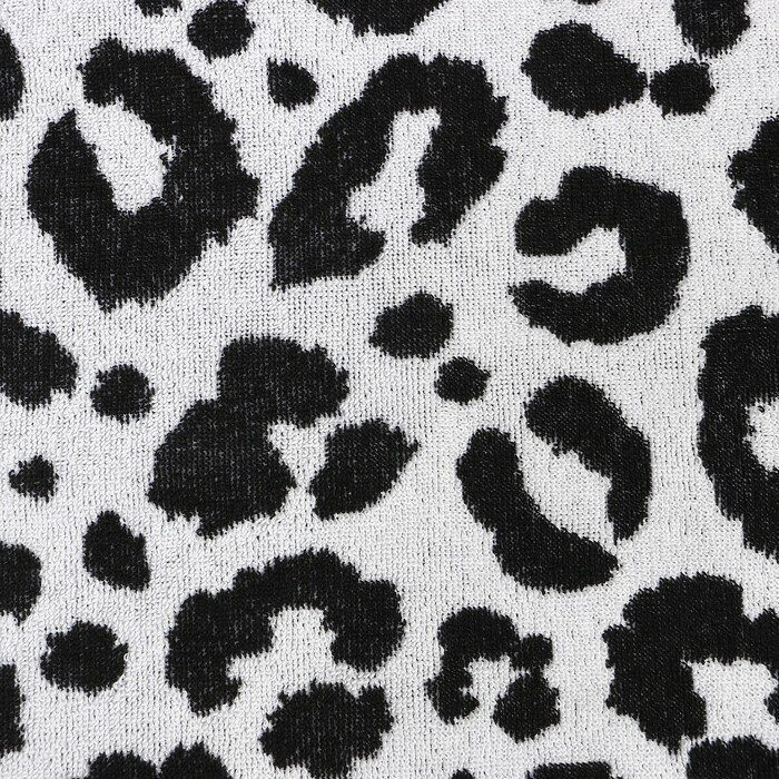 Полотенце махровое Этель "Leopard" черный, 50х90 см, 100% хлопок, 420 гр/м2 - фотография № 5