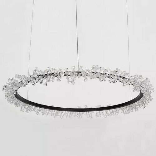 Люстра Halo Crystal Pendant Lamp черный D40