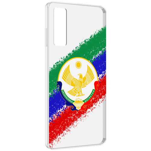 Чехол MyPads герб флаг Дагестана для TCL 20 5G задняя-панель-накладка-бампер чехол mypads герб флаг дагестана для infinix hot 20 5g задняя панель накладка бампер