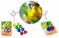 Развивающая игрушка Miniland Винты и гайки (в чемоданчике) красный/желтый/зеленый/синий