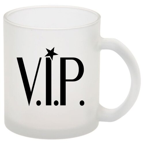 фото Стеклянная кружка матовая v.i.p drabs