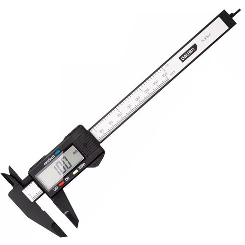 Цифровой штангенциркуль deli DL90150 150 мм 01 мм 680₽