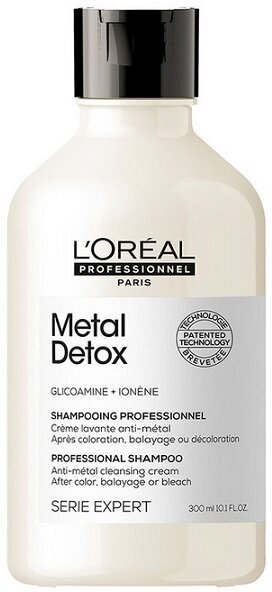 L'OREAL Шампунь Metal Detox для восстановления окрашенных волос, 300 мл