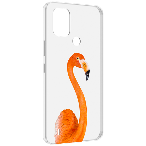 Чехол MyPads оранжевый-фламинго для Nokia C31 задняя-панель-накладка-бампер чехол mypads оранжевый фламинго для nokia c31 задняя панель накладка бампер